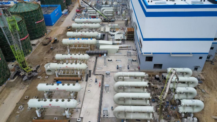 48 Heat Exchangers Hoisted for Shandong Tai’an Compressed Air Energy Storage Project