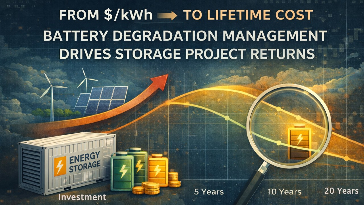 Morgan Stanley’s Latest Research: Battery Degradation Management Is a Key Determinant of Energy Storage Project Returns